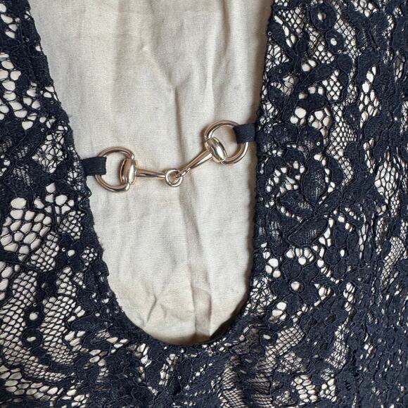 Rumored Black Lace and Sequins Mini Dress NWT - Picture 8 of 16